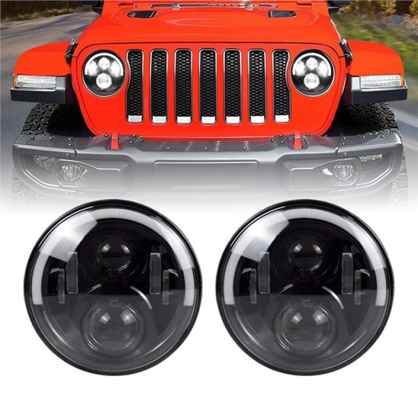 „Morsun Auto Parts Angel Eyes“ LED žibintų projektorius „Jeep Wrangler CJ JK“