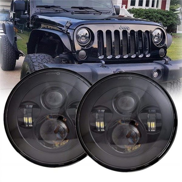 Morsun High Low Beam Round LED priekinių žibintų projektorius 07-15 Jeep Wrangler JK 2 Durys