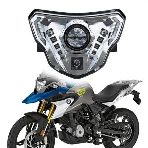 Morsun motociklo LED priekiniai žibintai su DRL E{0}} ženklu