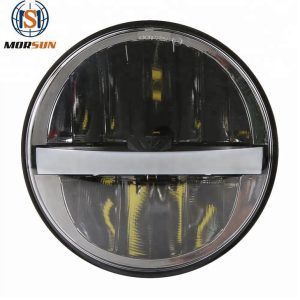 „Morsun“ apvalus LED priekinis žibintas „Harley“ motociklui 5 3/4 H4 „Led“ tolimosios šviesos