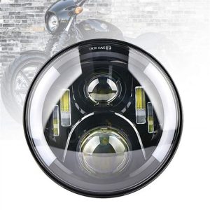 „Jors Wrangler JK CJ TJ Triumph Bonneville“ apvalus LED žibintas su DRL posūkio signalu